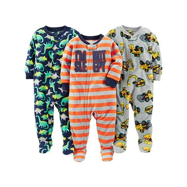 Carters Baby Boys Digger Zip up Sleep and Play 4T